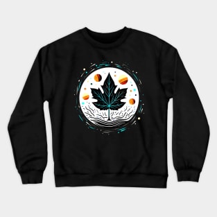 Maple Leaf abstract design Canada Day Design gift idea Crewneck Sweatshirt